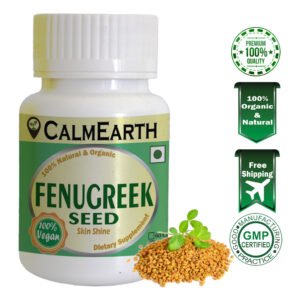 Calm Earth FENUGREEK SEED Organic Herbal Capsule 100% Pure TRIGONELLA FOENU (Methi)