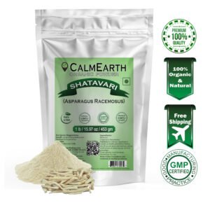 Calm Earth Shatavari Organic Herbal Powder 100% Pure Asparagus Racemosus