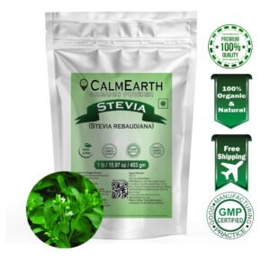 Calm Earth Stevia Organic Herbal Powder 100% Pure Stevia rebaudiana